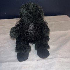 Ganz Webkinz Black Poodle Plush Stuffed Animal Puppy Dog Shaggy No Code HM191
