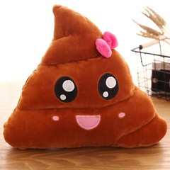 Cartoon Poop Plush Toy Cute Funny Emoji Poo Cushion Pillow