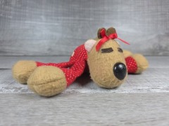 Hallmark Ramona the Reindeer in Polka Dot Holiday PJ’s Plush Vintage 1985 b194