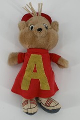 ONE Bagdasarian CBS Toys Alvin And The Chipmunks 12″ Plush Toy Vintage 1983