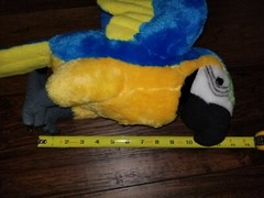 Bird Plush Macaw Parrot Blue Yellow Stuffed Animal 12” Wild Republic