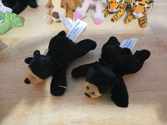 Lot of 8 4″ Animal Alley Plushies – 2 Bear, 2 Tiger, 1 Frog, 1 Unicorn, & 2 Dogs