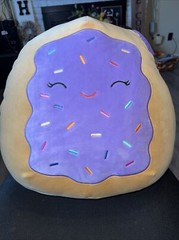 Squishmallows 16″ Purple Toaster Pastry with Sprinkles Large Plush