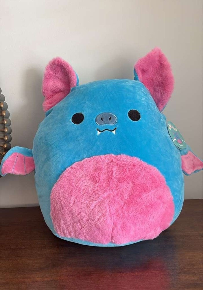 Squishmallows Original 16-Inch Boyle Blue Fruit Bat – Official Jazwares Plush (L