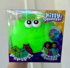 Viral Tik Tok Green EASY SQWEEZY CHUNKY KITTY Squishie Kitty Squeeze!!