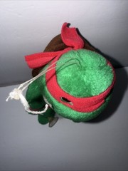 1988 Teenage Mutant Ninja Turtles Stuffed Suction Plush Playmates Missing 2 Cups