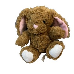 Hobby Lobby Brown Fuzzy Pink Floppy Ears Bunny Rabbit 6″ Plush Stuffed Animal