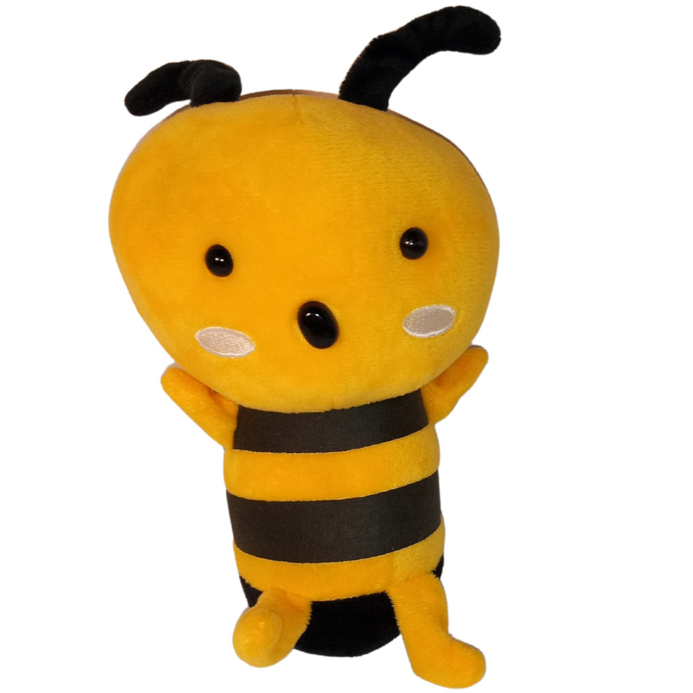 Cute Yellow and Black Plush Bumblebee Toy