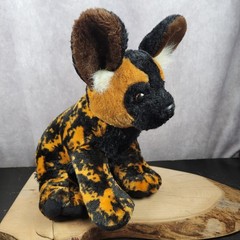 Destination Nation Aurora African Wild Spotted Dog Calico Hyena Plush Realistic