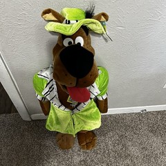 Rare Scooby-Doo Large Pimp Plush Six Flags 30 Inches Tall With Tag