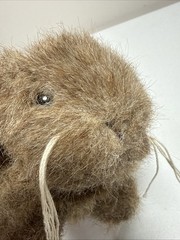 The Bearington Collection Brown Plush Bunny Rabbit Laying