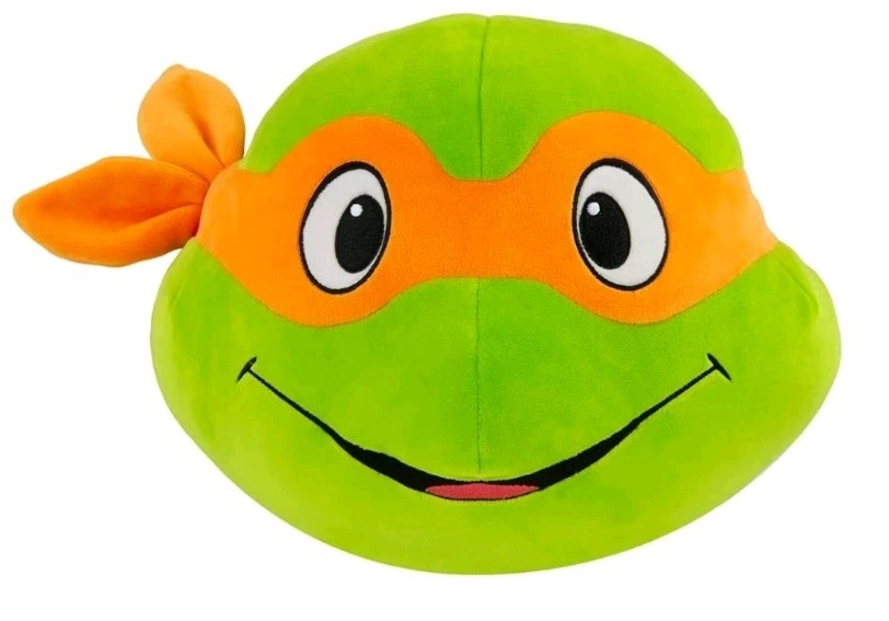 Tomy Club Mocchi Mocchi Teenage Mutant Ninja Turtles Michelangelo Head 13″ Plush