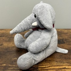 Fancy Zoo A&A Company Grey Elephant Plush Vintage 2001 Sherpa Stuffed Animal