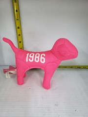 Victoria Secret Pink Puppy Dog Plush 1986 Logo Stuffed Animal Toy