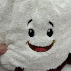 Hershey’s S’mores Smooshy Marshmallow Plush White Brown Embroidered Stuffed Toy