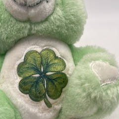 Vintage Kenner 1983 6” Care Bears Good Luck Bear Green Lucky Shamrock Plush!