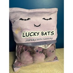 Lucky Bats Super Cute Flavors Plush Set of 4 with Original Bag Kawaii Cute