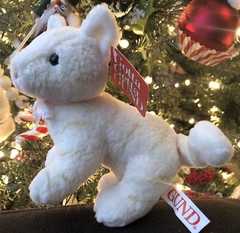 Gotta Getta Gund plush 6” Kitten Tags Cream Mini Toy 01067