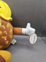 CURTO TOY PINEY PINE NUT PLUSH 8″ STUFFED TOY HARD HAT PEANUT CHIP BROWN NEW