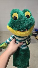 A-1 Novelty 1978 Vintage Green Frog Plushie