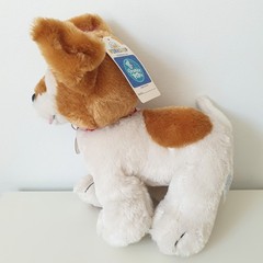 Bulid A Bear Promise Pets Rescue Pup White Brown Dog Puppy Green Blue Eyes Plush