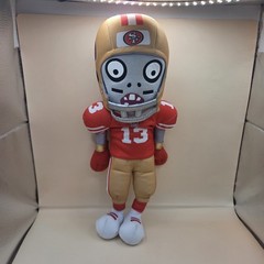 49ers Purdy Plants vs. Zombies Red Football Zombie Plush, Small 6-14 in