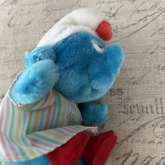 Vintage 1980’s Smurfs Plush Sleepy Smurf Russ Retro 80’s Smurfs Stuffed Animals