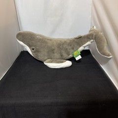 Wild Republic Plush Gray Blue Humpback Whale Plush Textured Bottom Ocean Animal