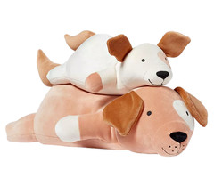 Pillowfort Dog and Baby Weighted Plush Kids’ Throw Pillow Brown