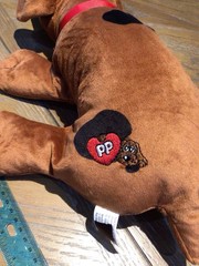 Pound Puppy Brown and Black Plush Puppy Dog Stuffed Animal