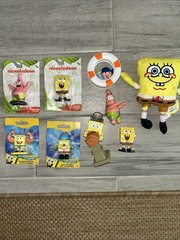Spongebob Squarepants Plush Viacom 2024 6″ Tall GUC 8 Lot Random Mini Figures