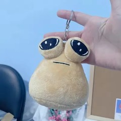 My Pet Alien Pou Plush Keychain 4″ Game Stuffed Animal Toy Bag Pendant Gift