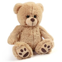 15” Teddy Bear Plush Toy Stuffed Doll Animal Brown Baby Bear Kids Gift XMAS