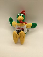 1997 Kellogg’s Bean Bag Breakfast Bunch Plush Cornelius Rooster Cornflakes