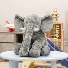 Homily Stuffed Elephant Plush Animal Toy 24 INCH all US Free Shipping
