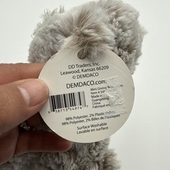 NWT HERO Mini Giving Bear 8.5″ Stuffed Amimal Demdaco