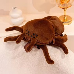 Realistic Giant Spider Plush Backpack Tarantula Goth Weirdcore Novelty Bag 35cm