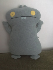 UGLYDOLL Babo 13″ – Grey 2004 Plush – Ugly Doll Character Toy Vintage