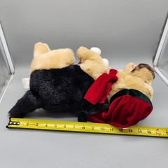 E&J Classic German Shepherd Dog Plush Christmas Santa Hat Scarf 16″ Stuffed HTF