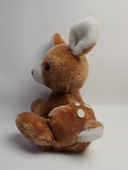 Vintage 1977 Dakin Spotted Fawn Sitting Baby Deer Stuffed 8″ Plush Animal