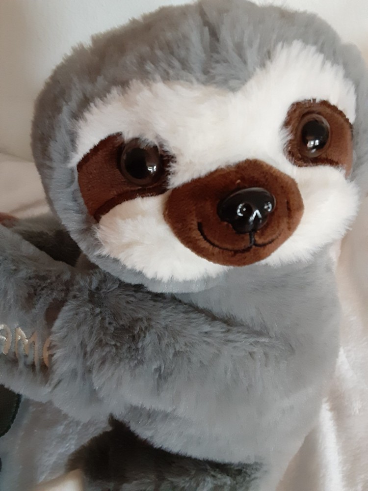 Sloth Kids Backpack Wild Life Collection By I Live In Panama Gray Plush