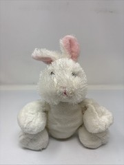 GANZ WEBKINZ White 8” Bunny Rabbit HM078 Stuffed Plush No Code