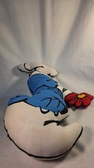Vintage 1980’s Smurfs Plush Pillow Smurfette And Smurf Set Of 2