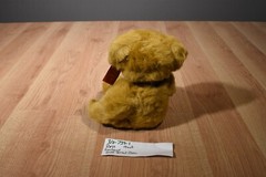 Russ Garland Gold Tinsel Teddy Bear 1991 Beanbag Plush(310-739-1)