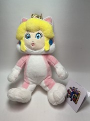 Little Buddy Super Mario 3D World Cat Peach S Plush 10″ Neko Official NWT
