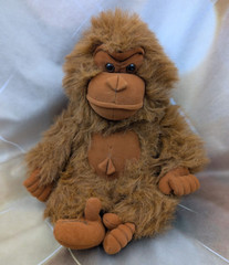 Anico Vintage Brown Gorilla Soft Plush Stuffed Animal