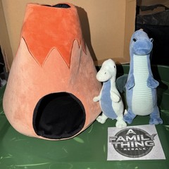 Pillowfort Dragon & Volcano Play Set Plush- Set Of 2 Dragons- Retired