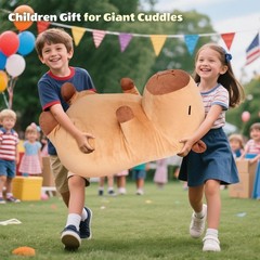 Giant Capybara Plush 30 – Soft Stuffed Animal Hugging Pillow for Stress Relief