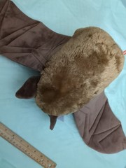 Wild Republic CK Brown Bat Plush Realistic Stuffed Animal 30 Inch Wingspan