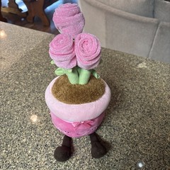 Greenhouse by Russ 12 Inch Valentine Roses Plush Potted Plant